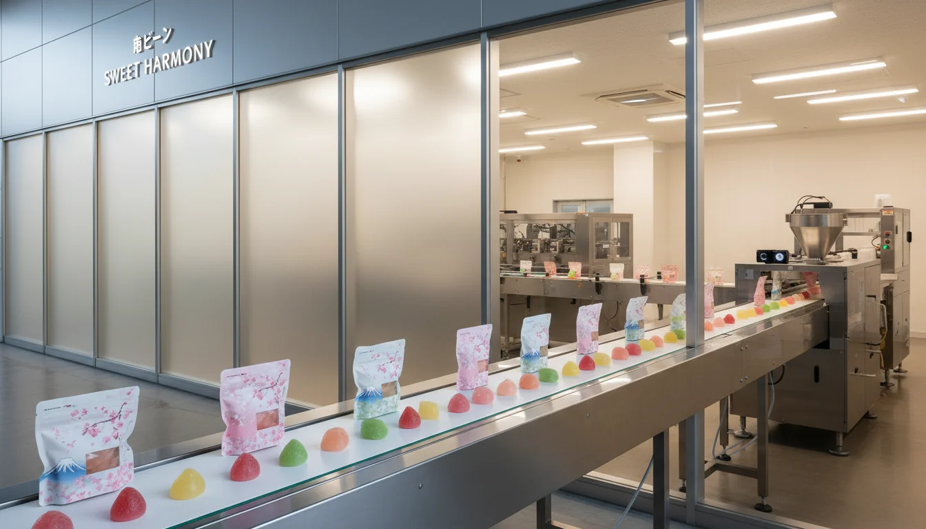 大阪府羽曳野市にある菓子製造工場の外観